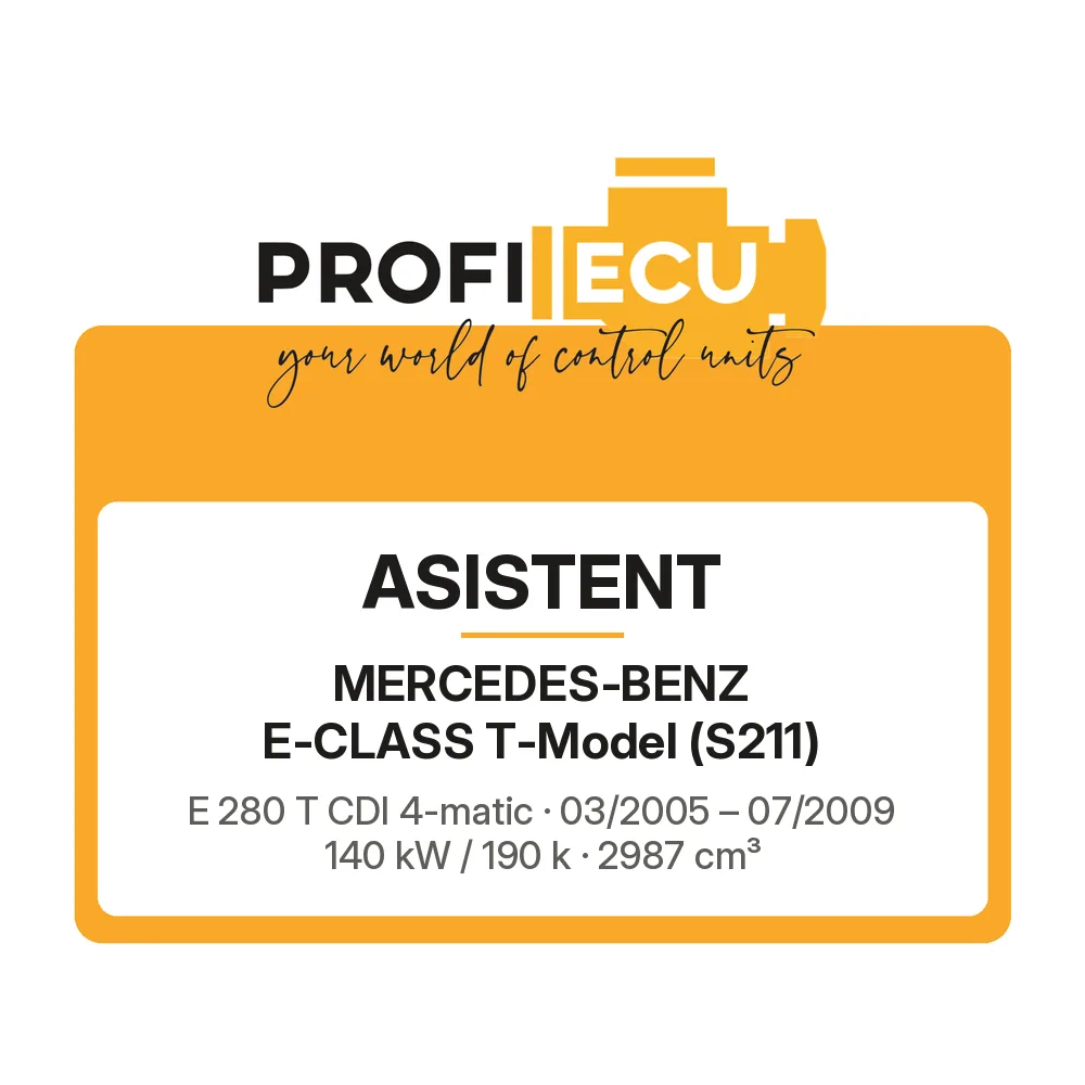 Etiketa ProfiECU: ASISTENT pro Mercedes-Benz E-CLASS T-Model E 280 T CDI 4-matic 140 kW