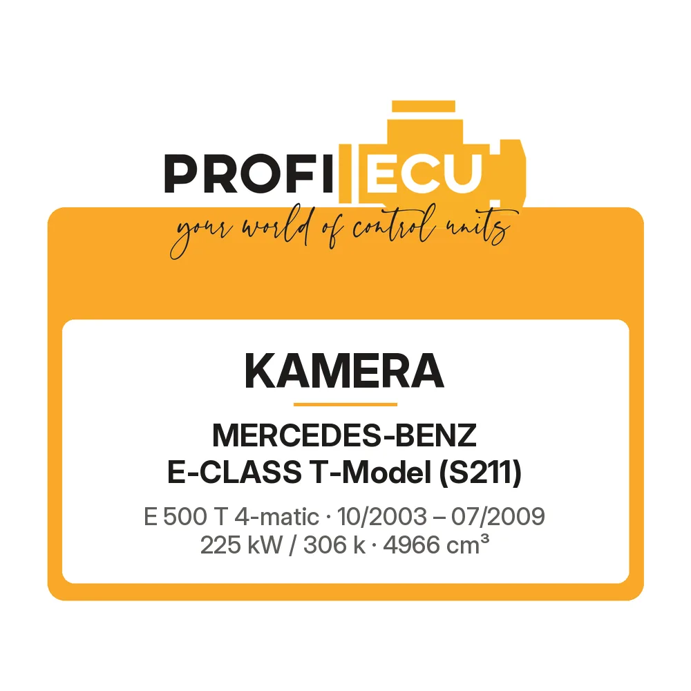 Etiketa ProfiECU: Kamera pro Mercedes-Benz E-CLASS T-Model E 500 T 4-matic 225 kW