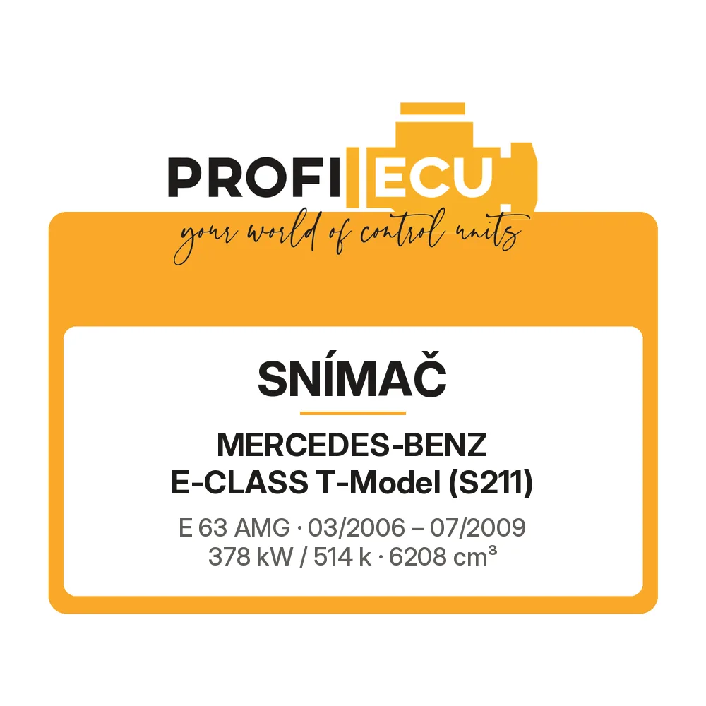 Etiketa ProfiECU: Snímač pro Mercedes-Benz E-CLASS T-Model E 63 AMG 378 kW