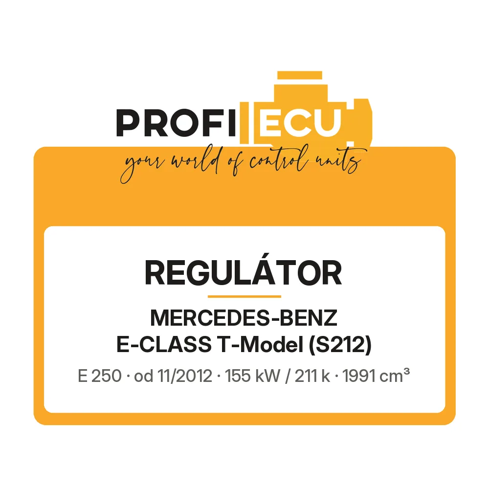 Etiketa ProfiECU: Regulátor pro Mercedes-Benz E-CLASS T-Model E 250 155 kW
