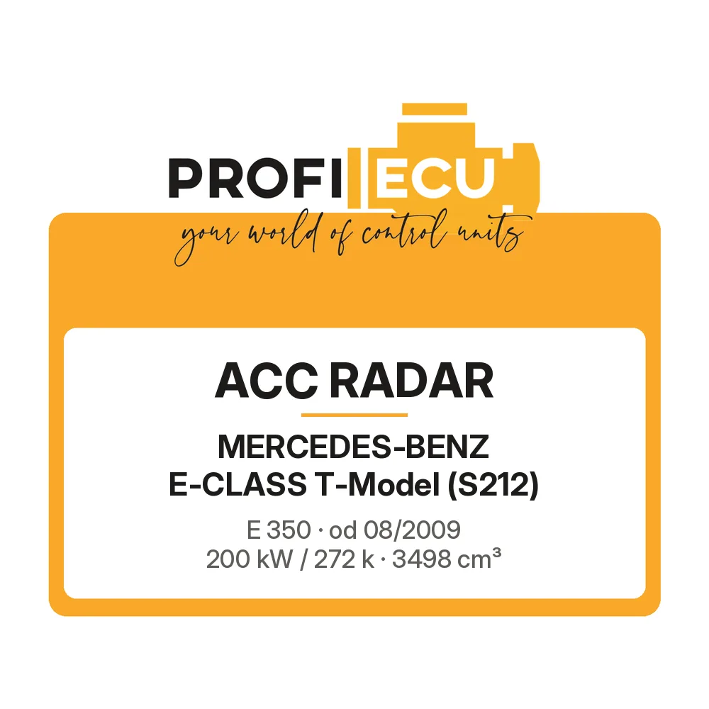 Etiketa ProfiECU: ACC Radar pro Mercedes-Benz E-CLASS T-Model E 350 200 kW