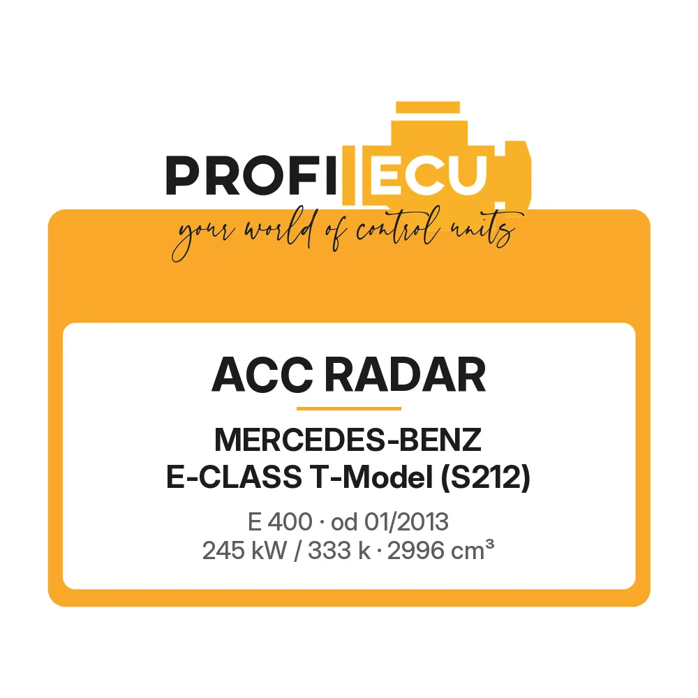 Etiketa ProfiECU: ACC Radar pro Mercedes-Benz E-CLASS T-Model E 400 245 kW