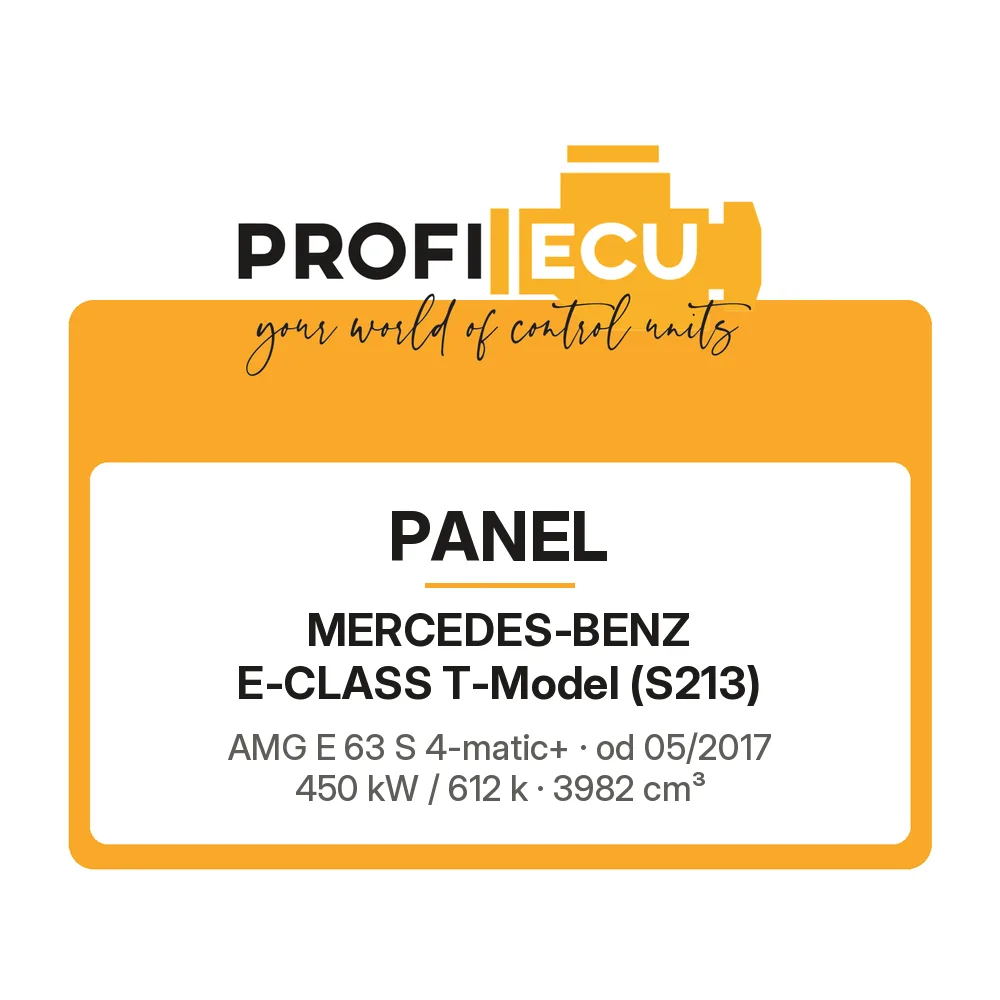 Etiketa ProfiECU: Panel pro Mercedes-Benz E-CLASS T-Model AMG E 63 S 4-matic+ 450 kW