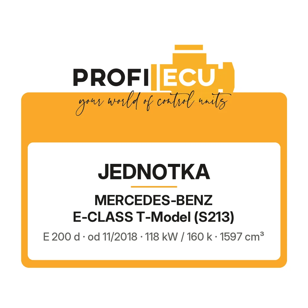 Etiketa ProfiECU: Jednotka pro Mercedes-Benz E-CLASS T-Model E 200 d 118 kW