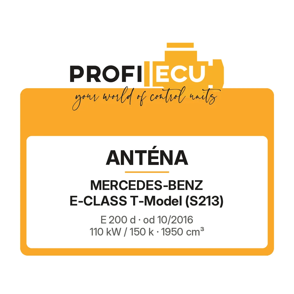 Etiketa ProfiECU: Anténa pro Mercedes-Benz E-CLASS T-Model E 200 d 110 kW