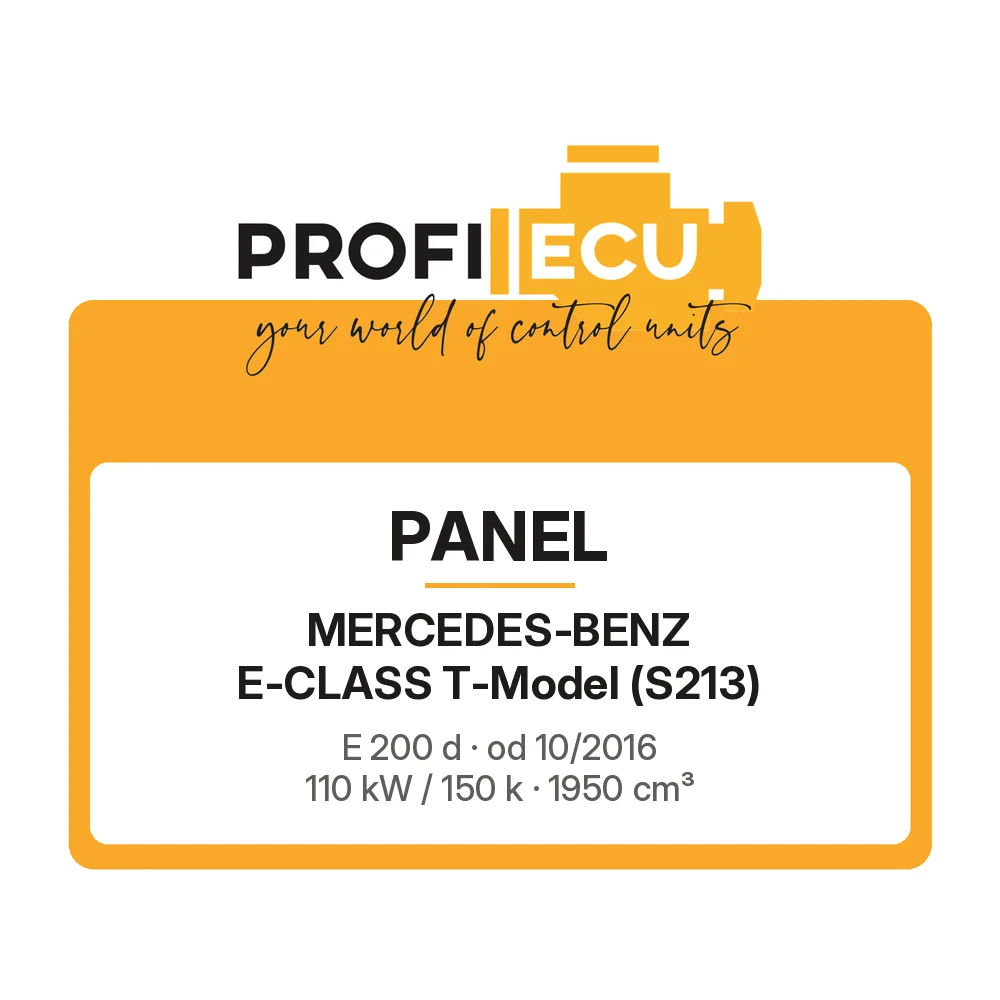 Etiketa ProfiECU: Panel pro Mercedes-Benz E-CLASS T-Model E 200 d 110 kW