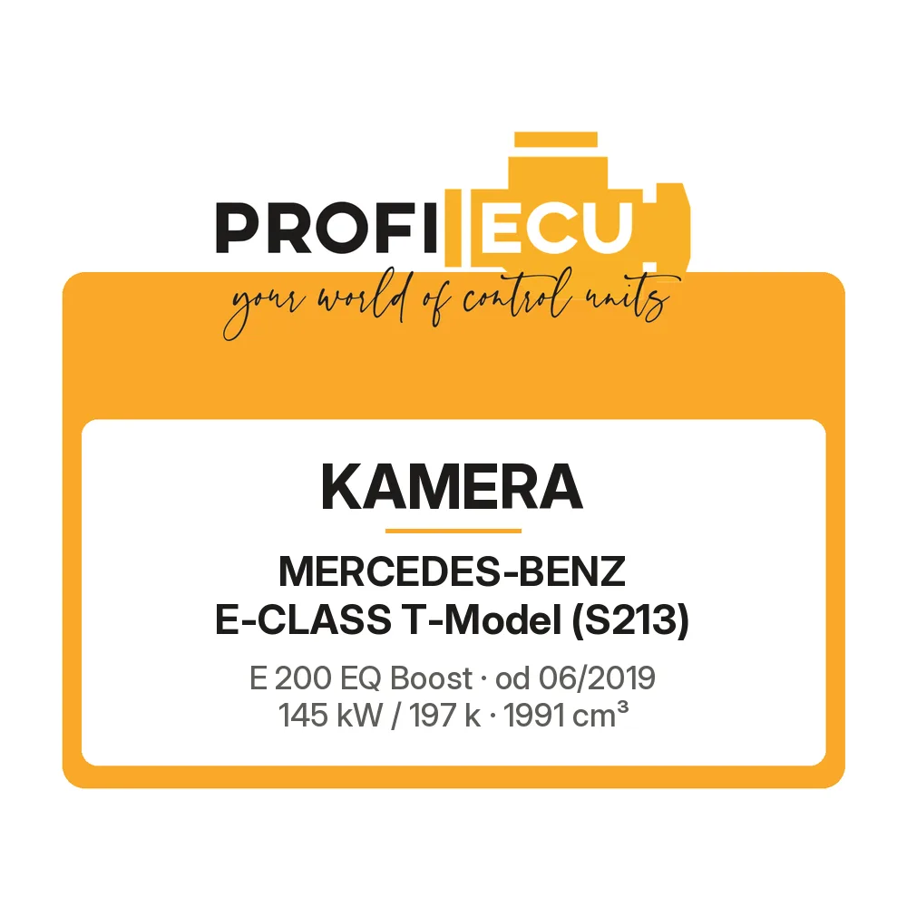 Etiketa ProfiECU: Kamera pro Mercedes-Benz E-CLASS T-Model E 200 EQ Boost 145 kW