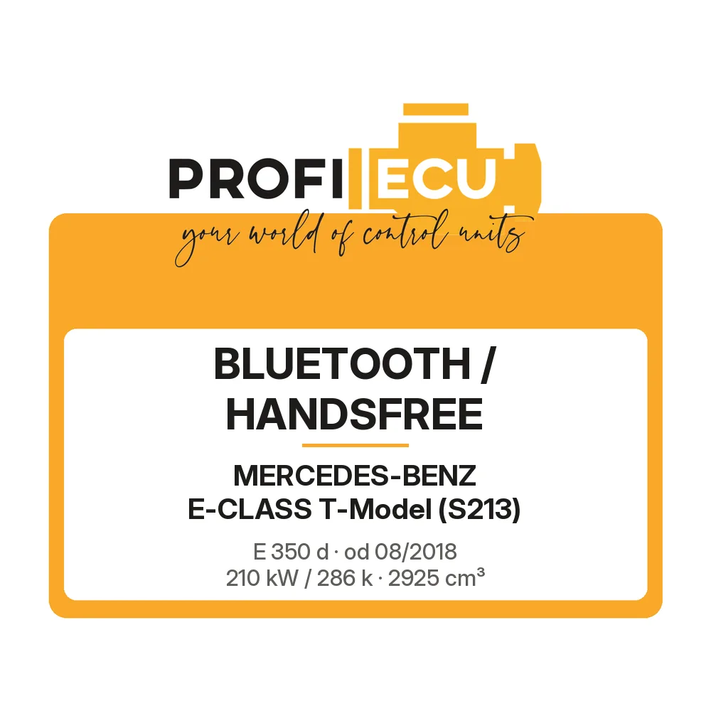 Etiketa ProfiECU: Bluetooth / Handsfree pro Mercedes-Benz E-CLASS T-Model E 350 d 210 kW