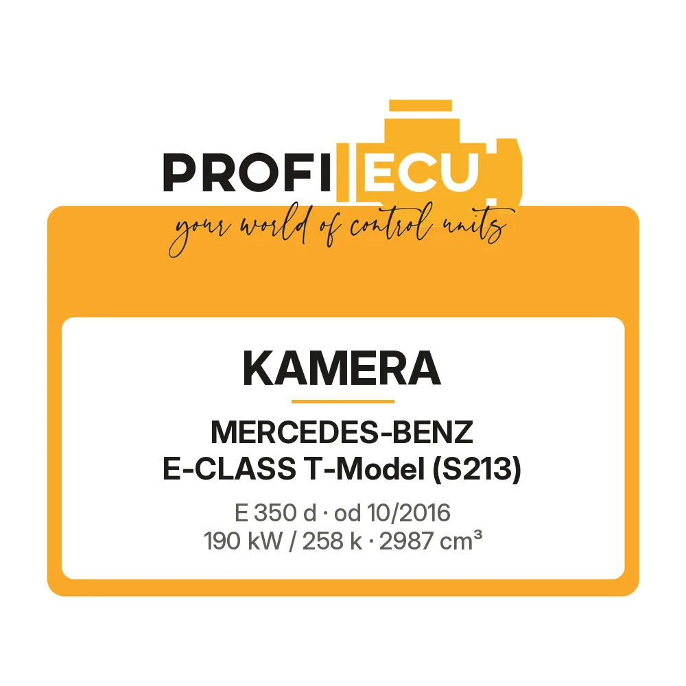 Etiketa ProfiECU: Kamera pro Mercedes-Benz E-CLASS T-Model E 350 d 190 kW
