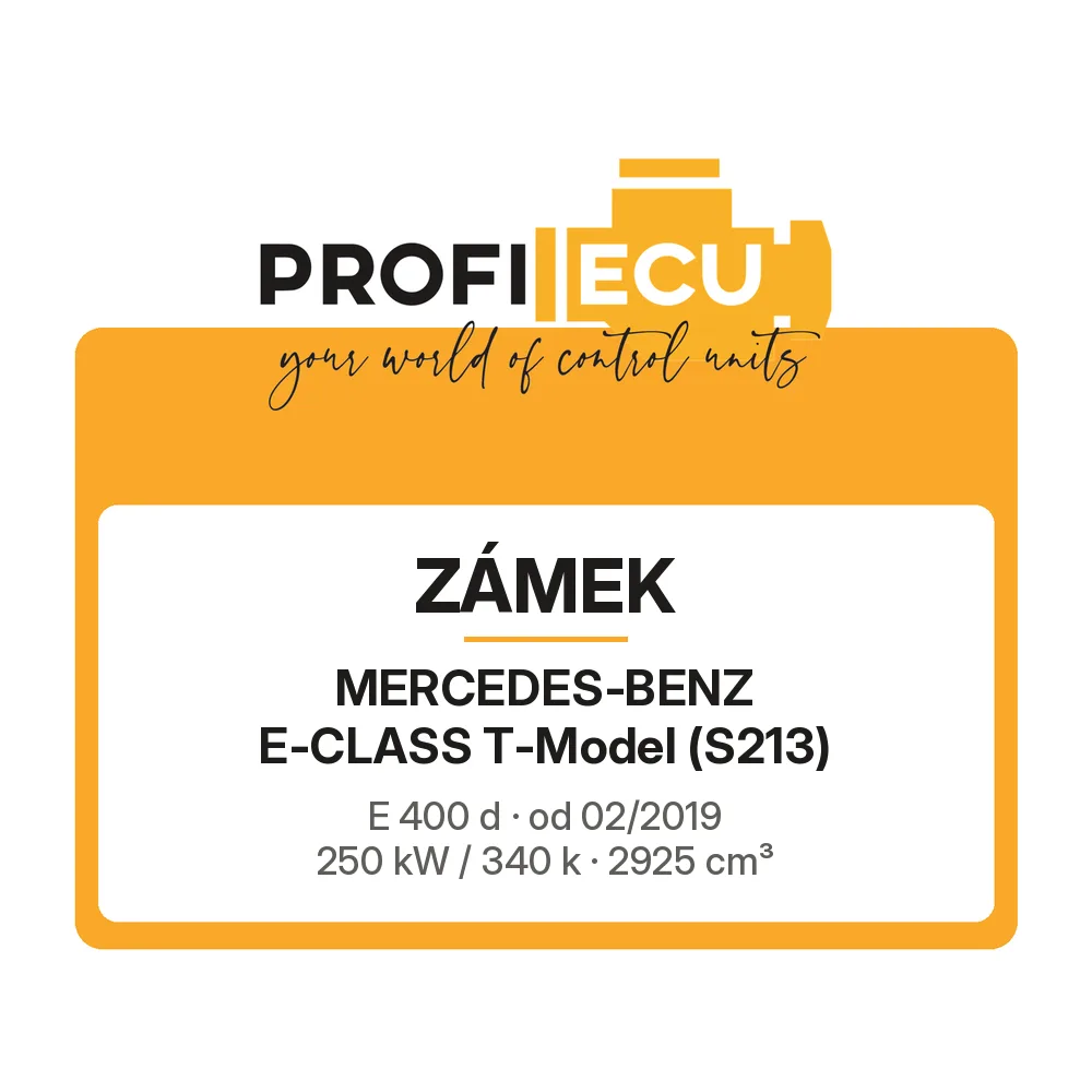 Etiketa ProfiECU: Zámek pro Mercedes-Benz E-CLASS T-Model E 400 d 250 kW