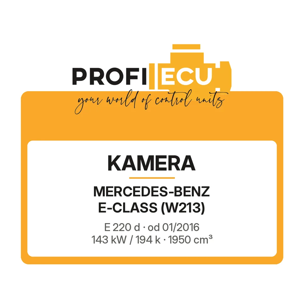 Etiketa ProfiECU: Kamera pro Mercedes-Benz E-CLASS E 220 d 143 kW