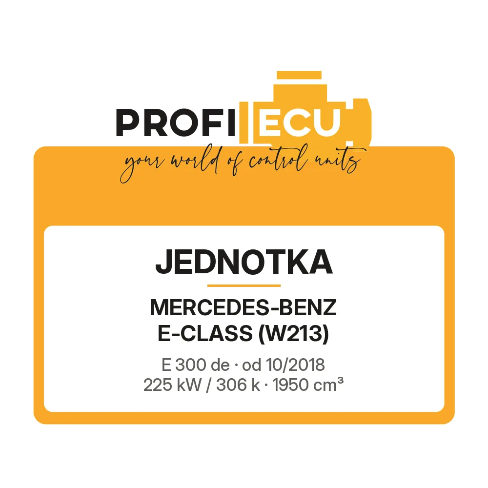 Etiketa ProfiECU: Jednotka pro Mercedes-Benz E-CLASS E 300 de 225 kW