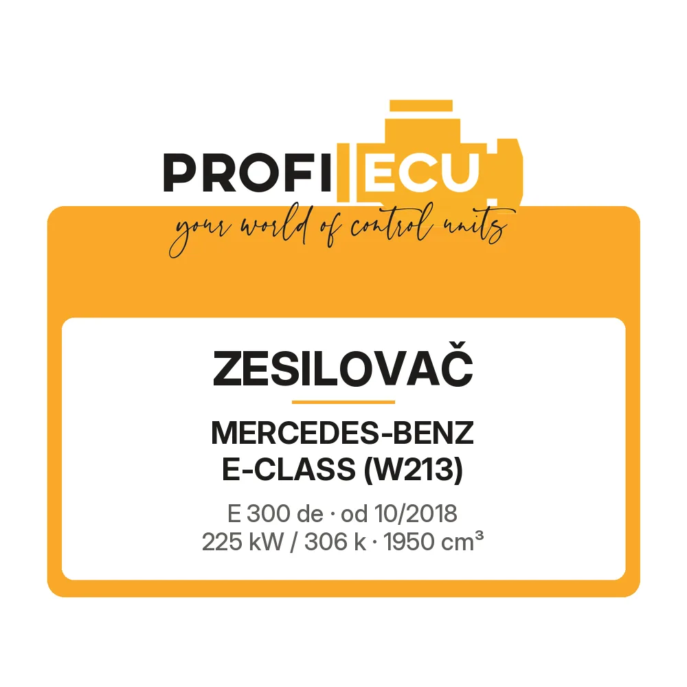 Etiketa ProfiECU: Zesilovač pro Mercedes-Benz E-CLASS E 300 de 225 kW