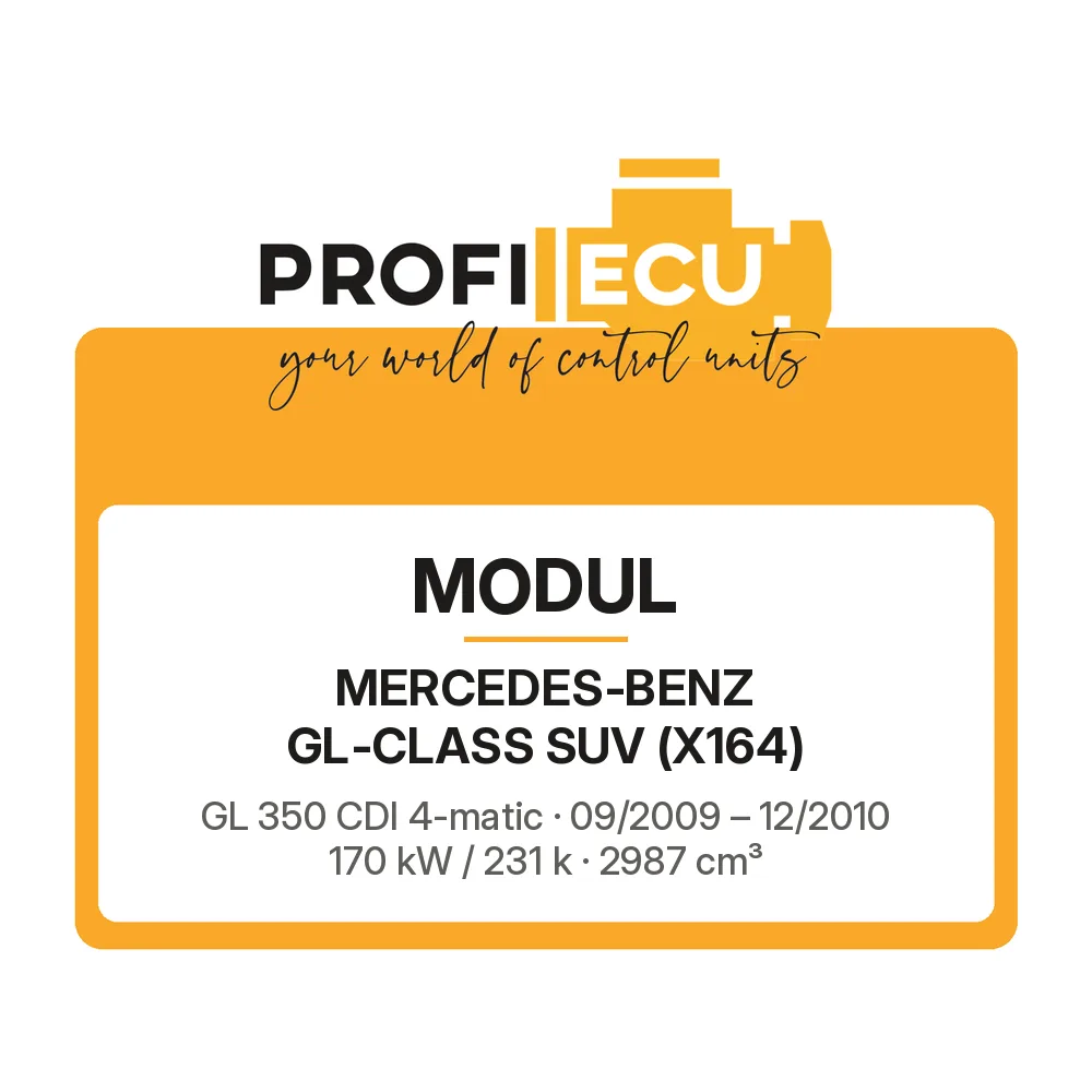 Etiketa ProfiECU: Modul pro Mercedes-Benz GL-CLASS SUV GL 350 CDI 4-matic 170 kW