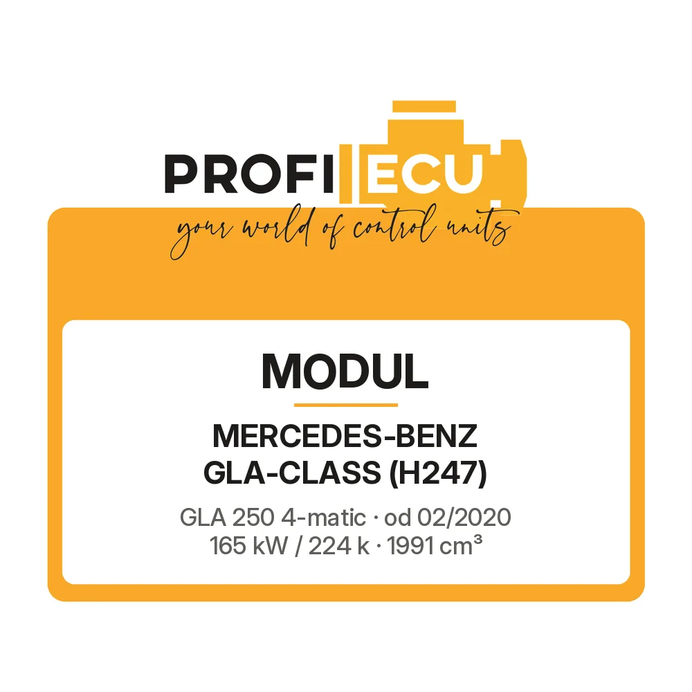 Etiketa ProfiECU: Modul pro Mercedes-Benz GLA-CLASS GLA 250 4-matic 165 kW