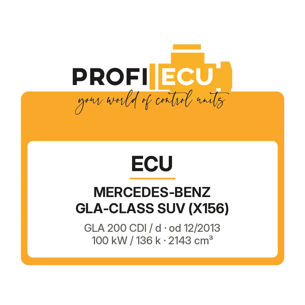 Etiketa ProfiECU: ECU pro Mercedes-Benz GLA-CLASS SUV GLA 200 CDI / d 100 kW