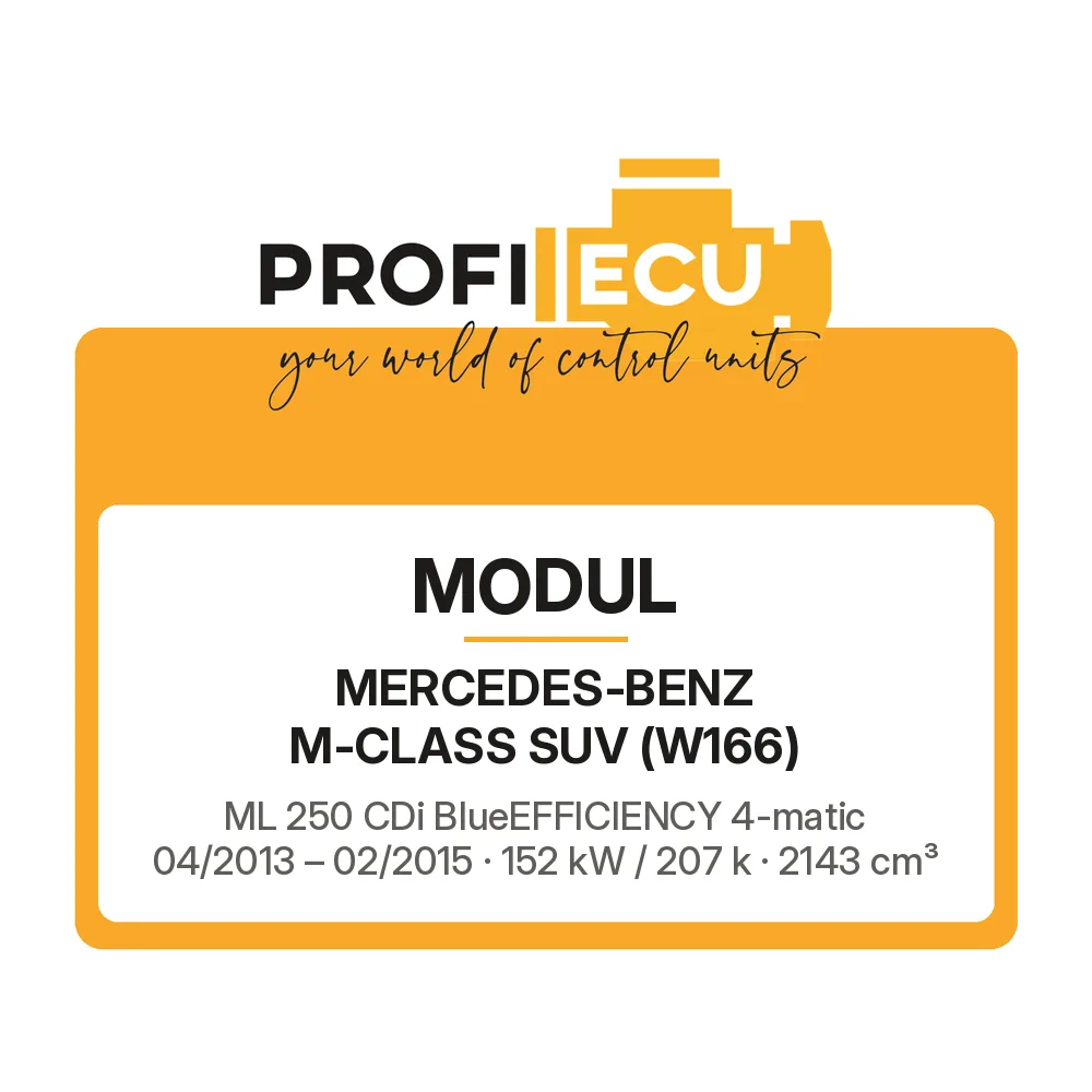 Etiketa ProfiECU: Modul pro Mercedes-Benz M-CLASS SUV ML 250 CDi BlueEFFICIENCY 4-matic 152 kW