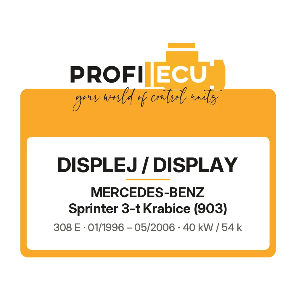 Etiketa ProfiECU: Displej / Display pro Mercedes-Benz Sprinter 3-t Krabice 308 E