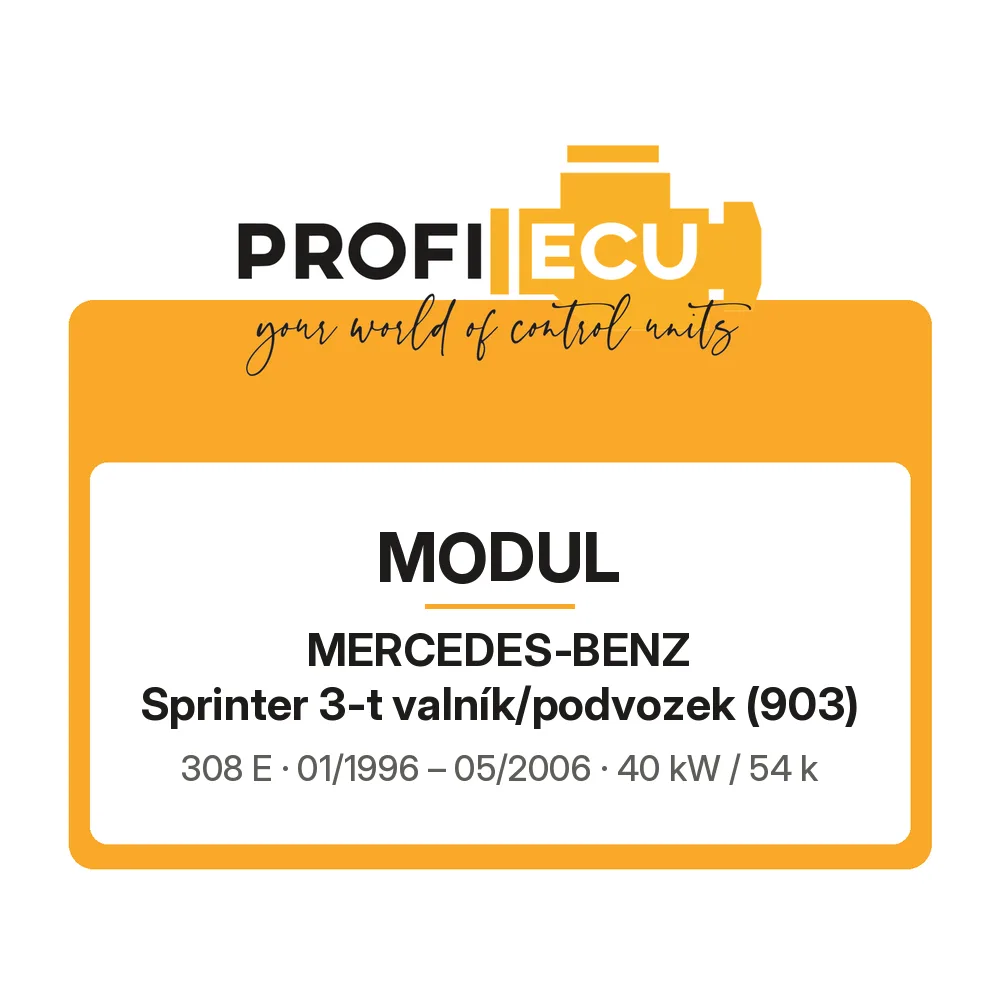 Etiketa ProfiECU: Modul pro Mercedes-Benz Sprinter 3-t valník/podvozek 308 E