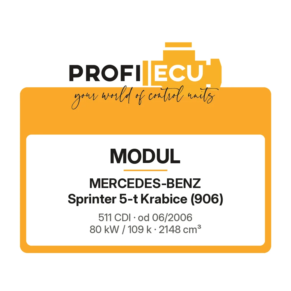Etiketa ProfiECU: Modul pro Mercedes-Benz Sprinter 5-t Krabice 511 CDI 80 kW