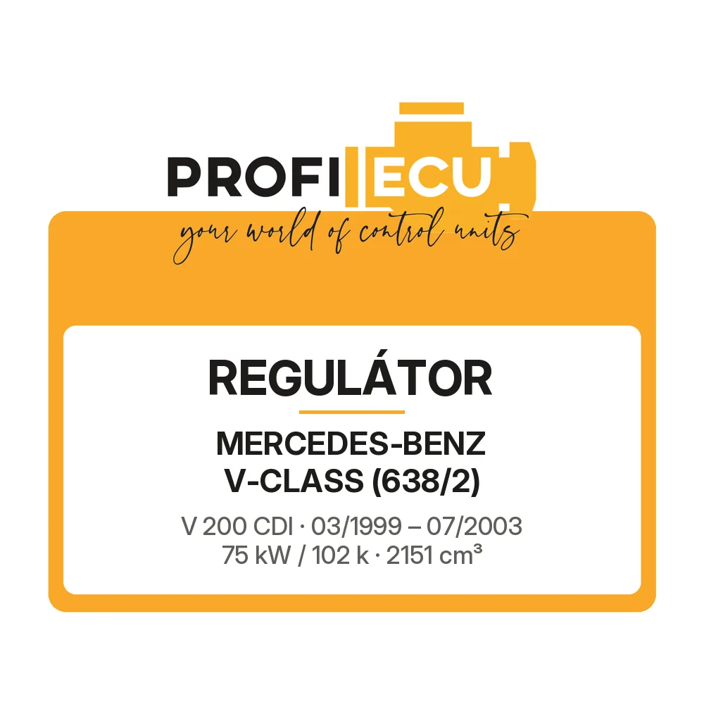 Etiketa ProfiECU: Regulátor pro Mercedes-Benz V-CLASS V 200 CDI 75 kW