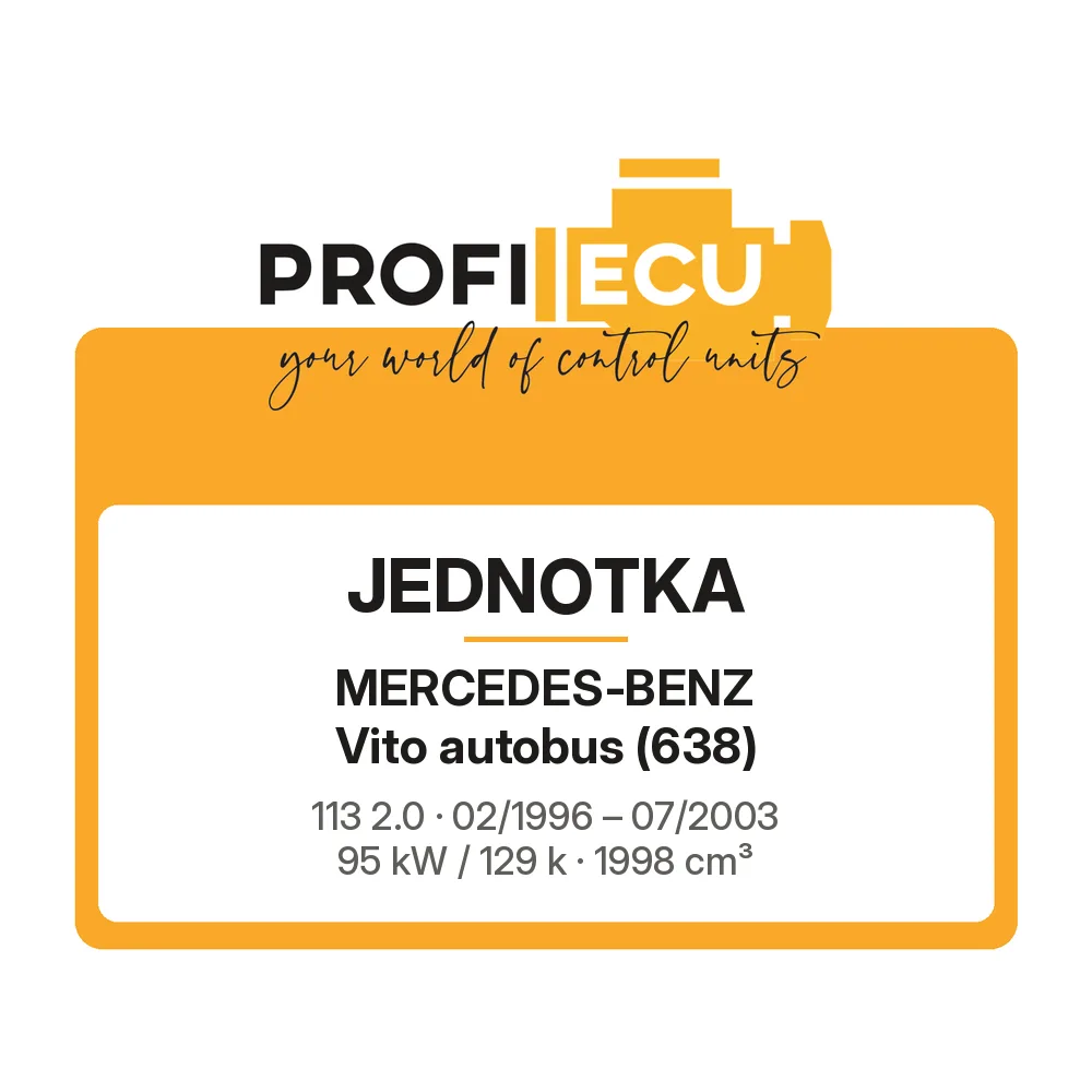 Etiketa ProfiECU: Jednotka pro Mercedes-Benz Vito autobus 113 2.0 95 kW