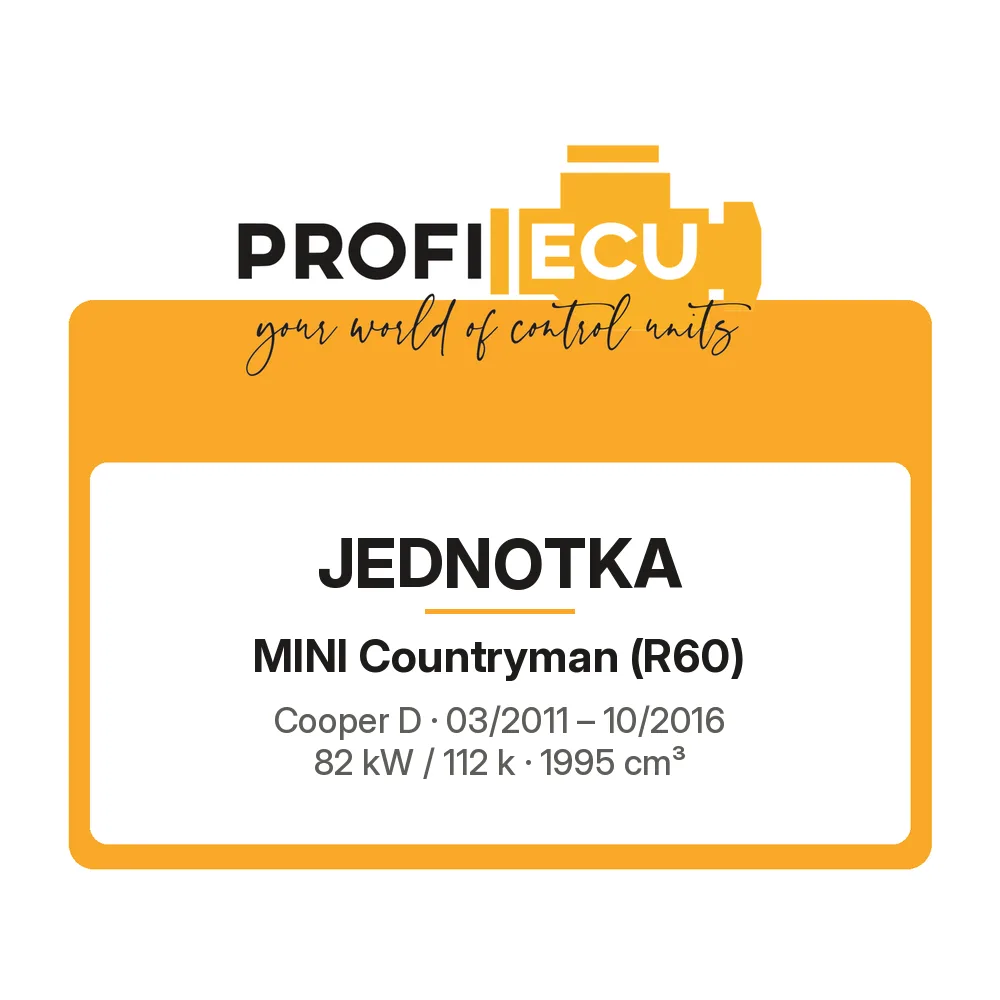 Etiketa ProfiECU: Jednotka pro Mini Countryman Cooper D 82 kW