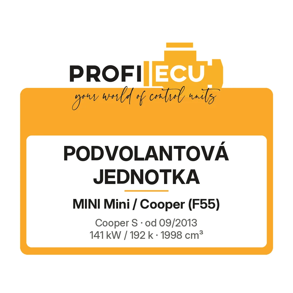 Etiketa ProfiECU: Podvolantová jednotka pro Mini Mini / Cooper Cooper S 141 kW