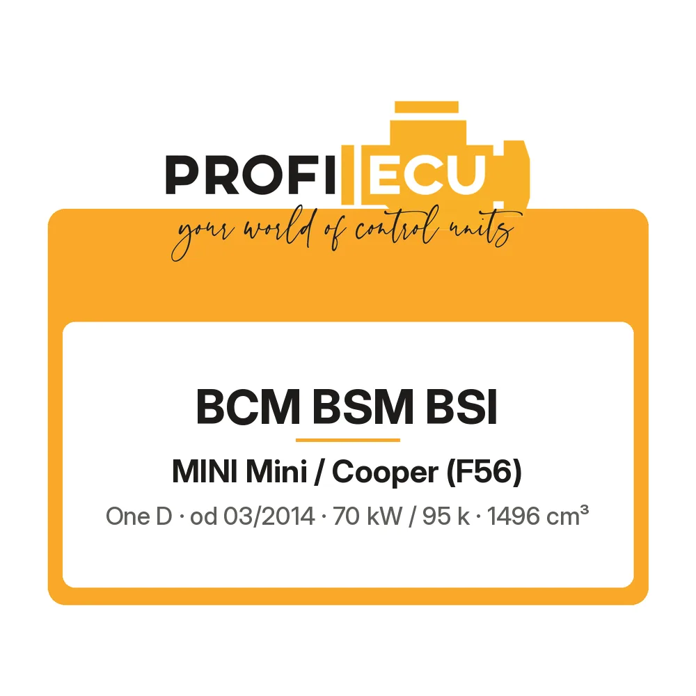 Etiketa ProfiECU: BCM BSM BSI pro Mini Mini / Cooper One D 70 kW