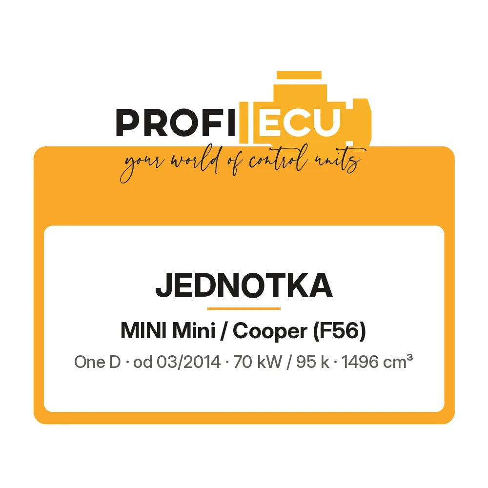 Etiketa ProfiECU: Jednotka pro Mini Mini / Cooper One D 70 kW