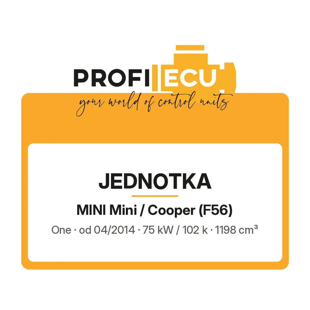 Etiketa ProfiECU: Jednotka pro Mini Mini / Cooper One 75 kW