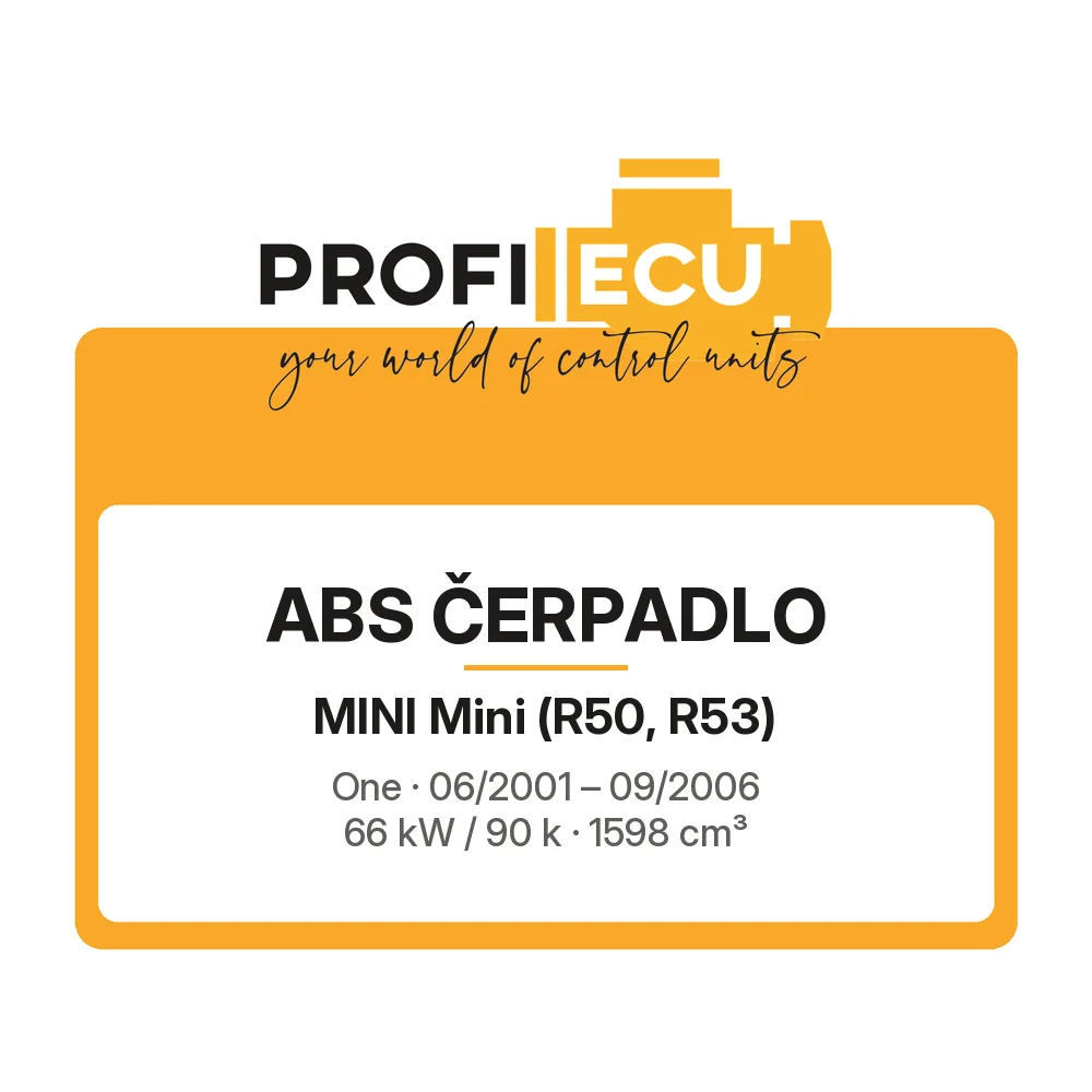 Etiketa ProfiECU: ABS čerpadlo pro Mini Mini One 66 kW