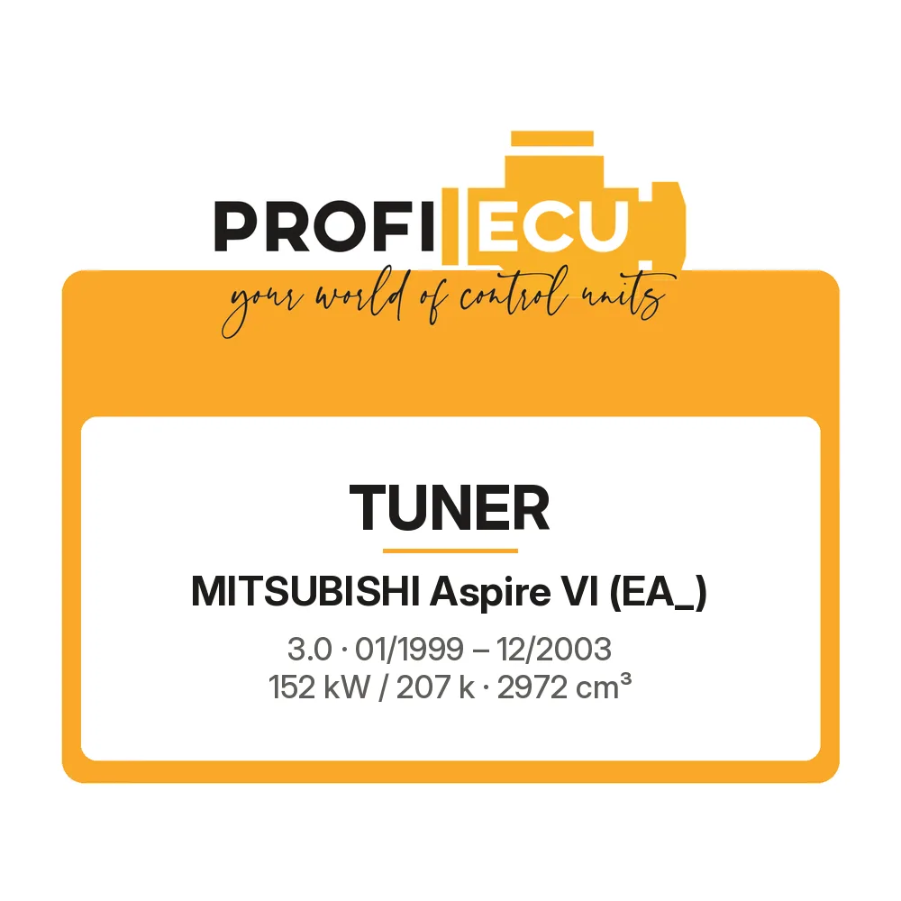 Etiketa ProfiECU: Tuner pro Mitsubishi Aspire VI 3.0 152 kW