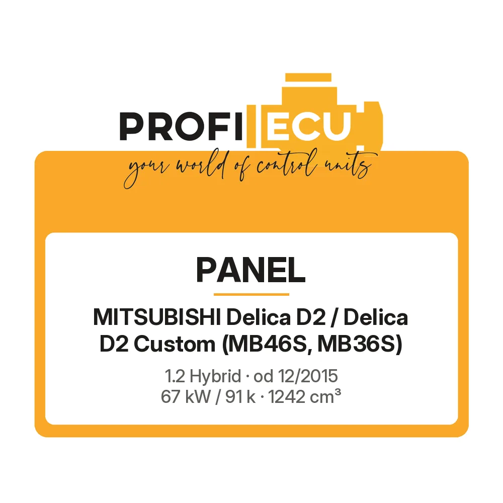 Etiketa ProfiECU: Panel pro Mitsubishi Delica D2 / Delica D2 Custom 1.2 Hybrid 67 kW