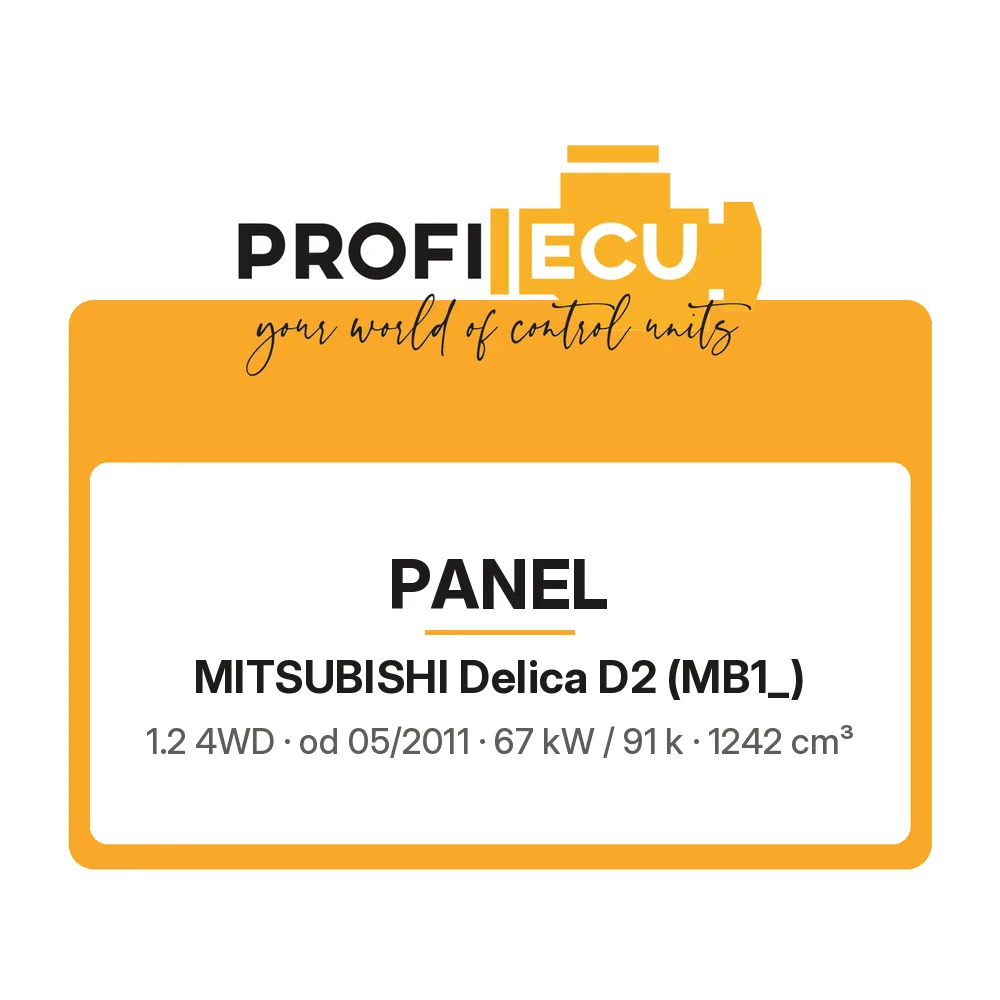Etiketa ProfiECU: Panel pro Mitsubishi Delica D2 1.2 4WD 67 kW