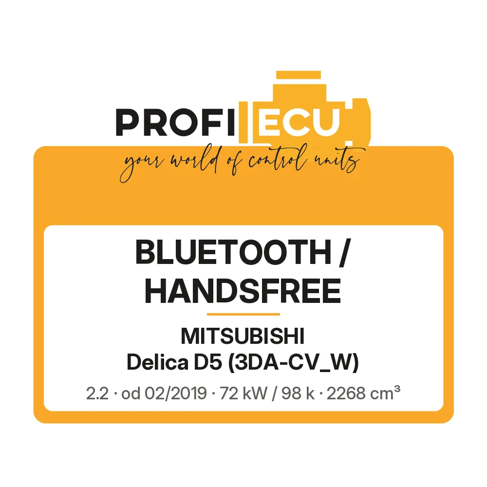 Etiketa ProfiECU: Bluetooth / Handsfree pro Mitsubishi Delica D5 2.2 72 kW
