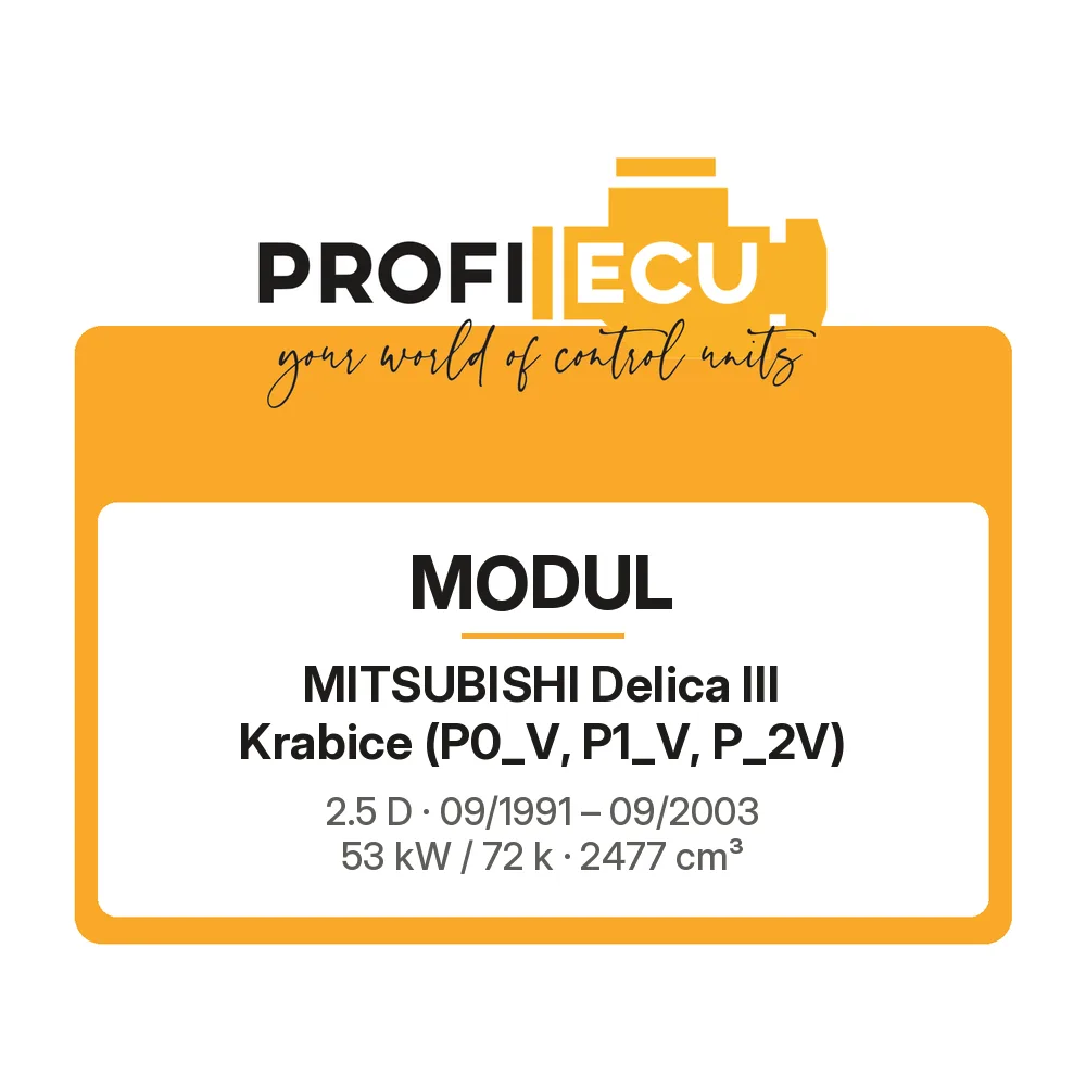 Etiketa ProfiECU: Modul pro Mitsubishi Delica III Krabice 2.5 D 53 kW