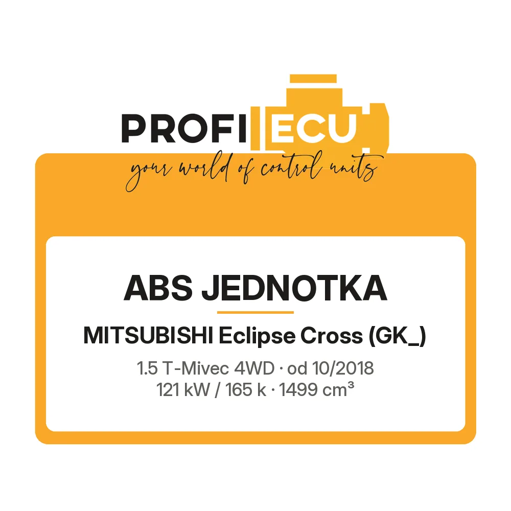 Etiketa ProfiECU: ABS jednotka pro Mitsubishi Eclipse Cross 1.5 T-Mivec 4WD 121 kW