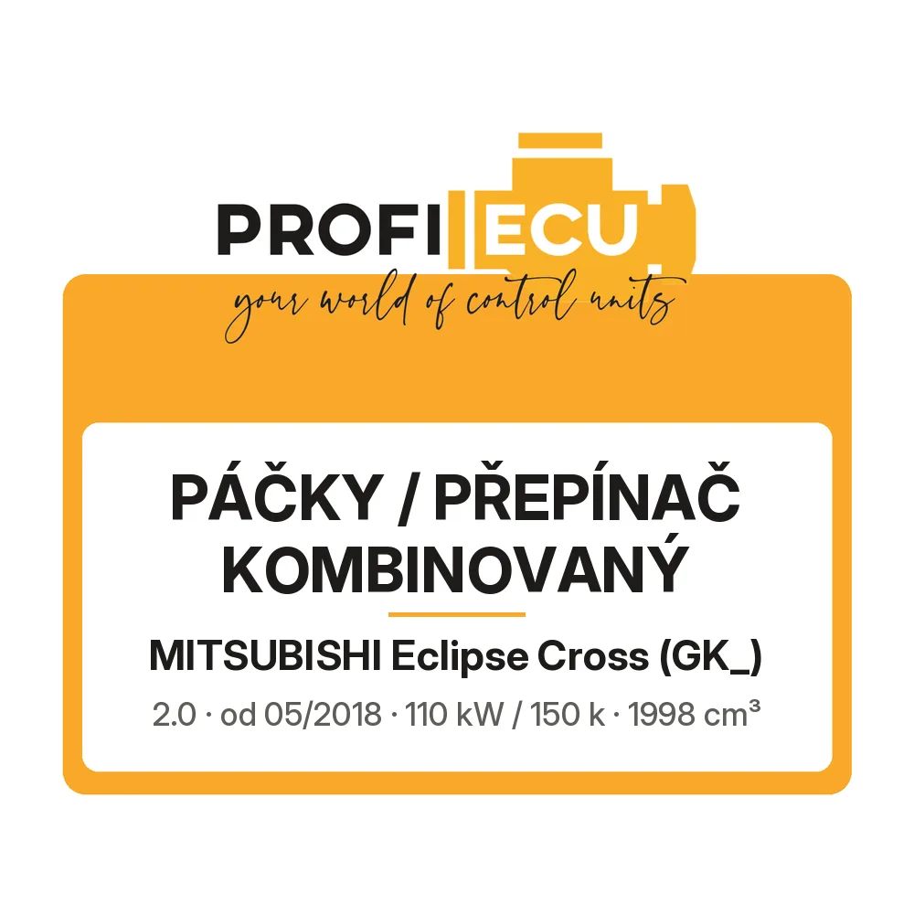Etiketa ProfiECU: Páčky / Přepínač kombinovaný pro Mitsubishi Eclipse Cross 2.0 110 kW