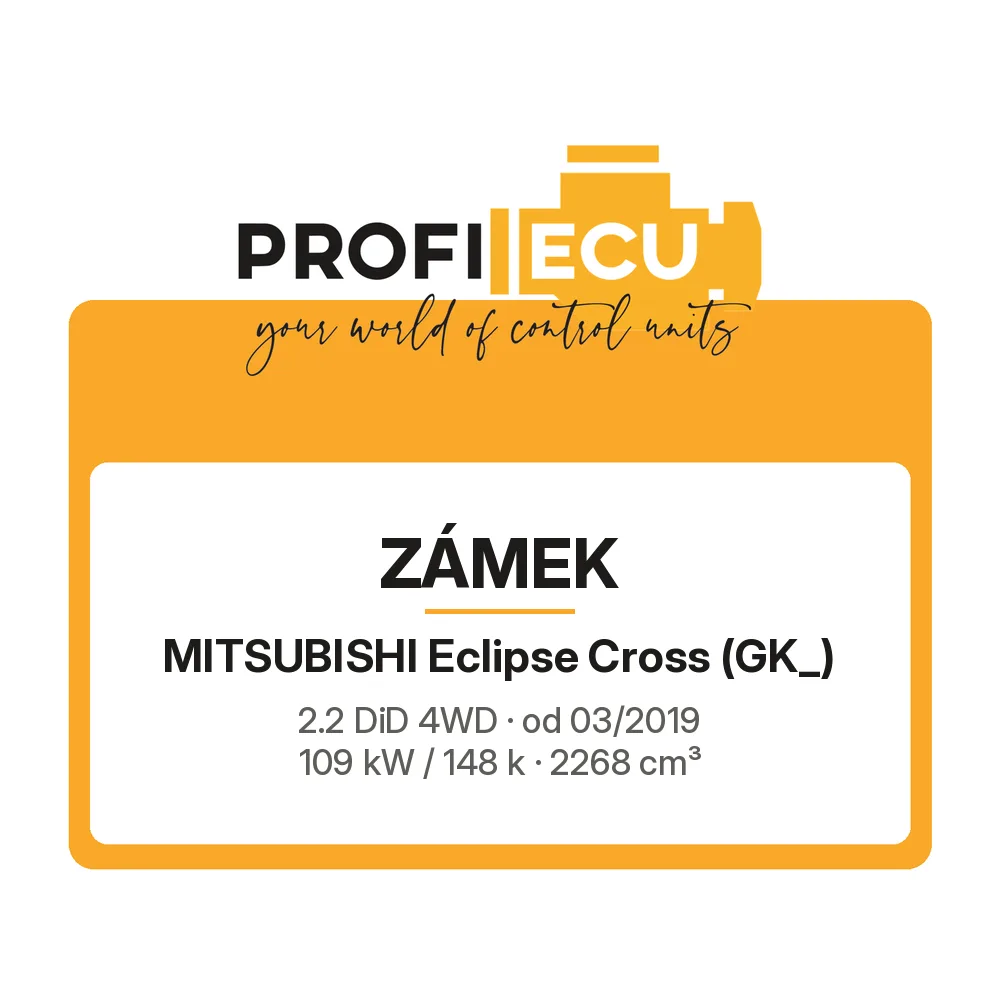Etiketa ProfiECU: Zámek pro Mitsubishi Eclipse Cross 2.2 DiD 4WD 109 kW