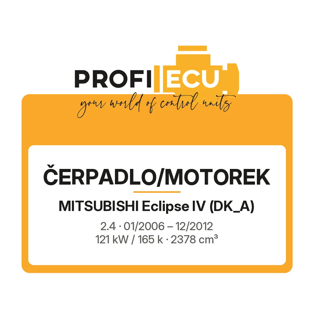 Etiketa ProfiECU: Čerpadlo/Motorek pro Mitsubishi Eclipse IV 2.4 121 kW