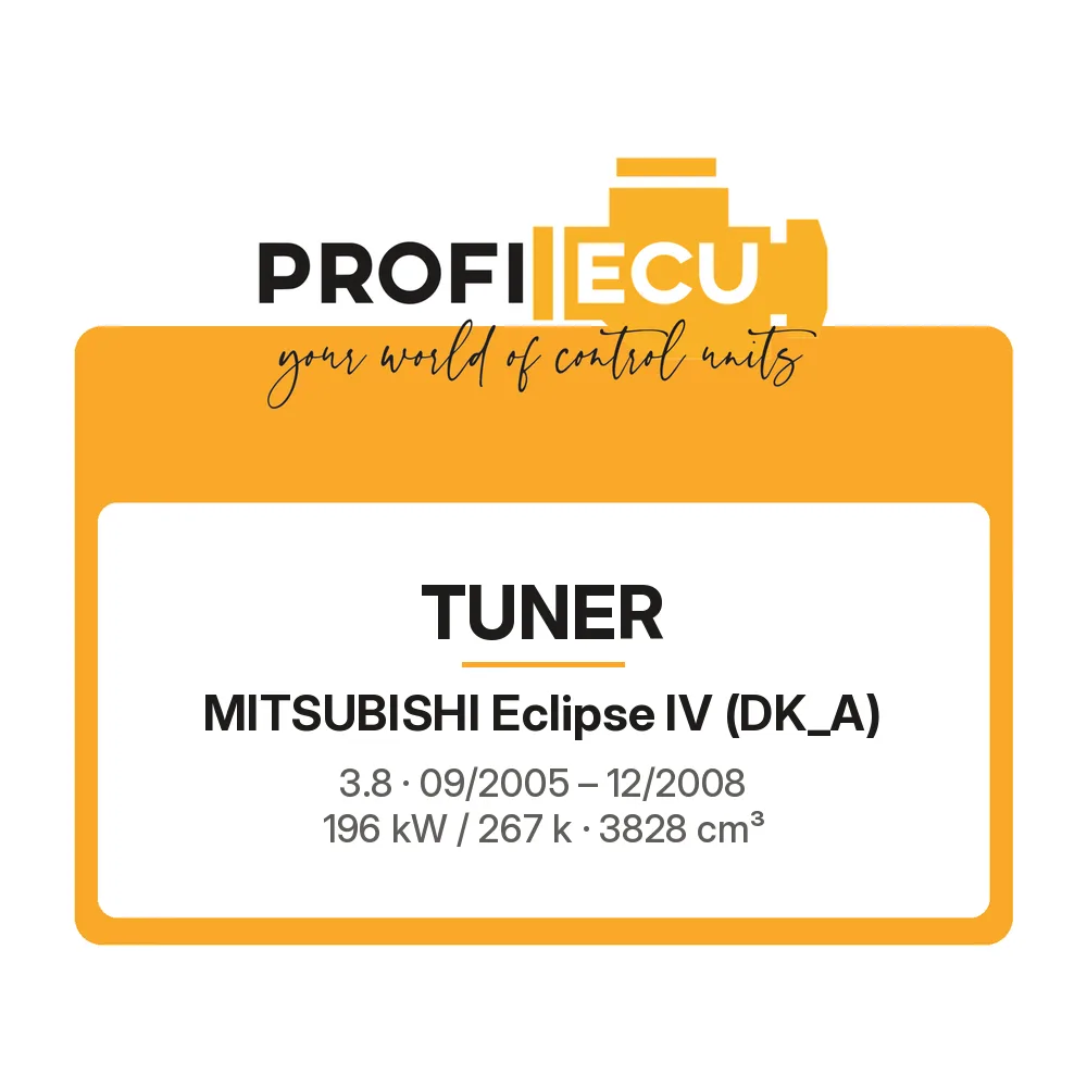 Etiketa ProfiECU: Tuner pro Mitsubishi Eclipse IV 3.8 196 kW