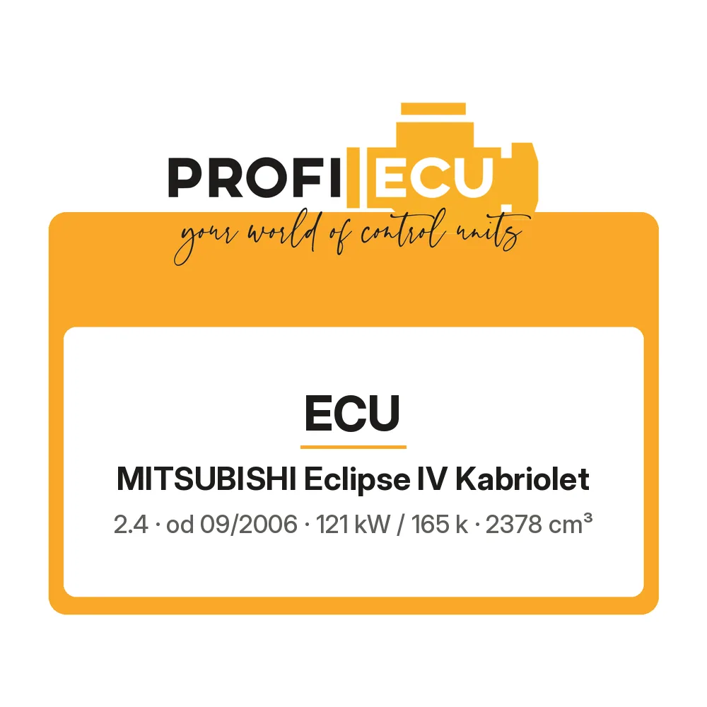 Etiketa ProfiECU: ECU pro Mitsubishi Eclipse IV Kabriolet 2.4 121 kW