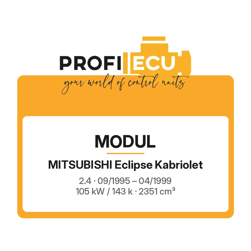 Etiketa ProfiECU: Modul pro Mitsubishi Eclipse Kabriolet 2.4 105 kW