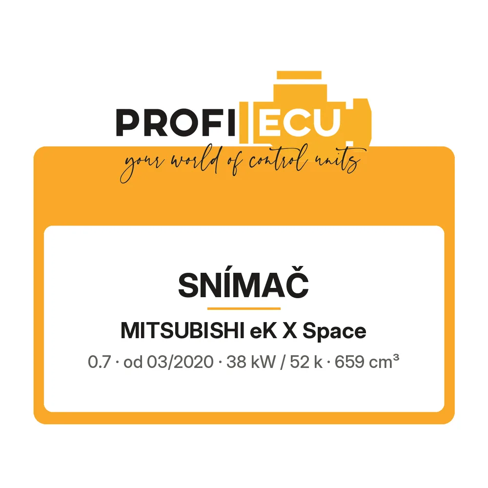 Etiketa ProfiECU: Snímač pro Mitsubishi eK X Space 0.7 38 kW