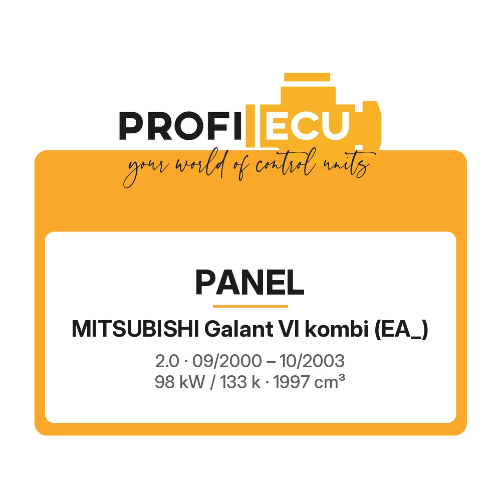 Etiketa ProfiECU: Panel pro Mitsubishi Galant VI kombi 2.0 98 kW