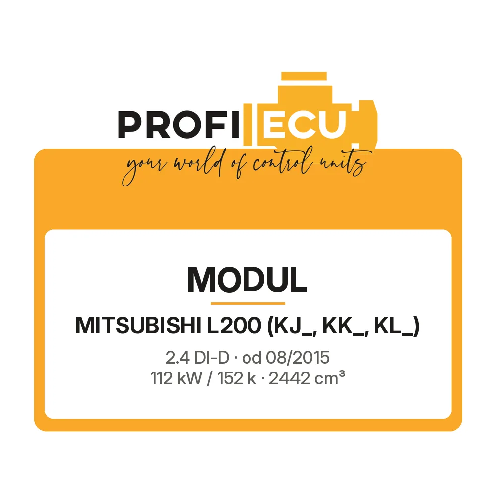 Etiketa ProfiECU: Modul pro Mitsubishi L200 2.4 DI-D 112 kW