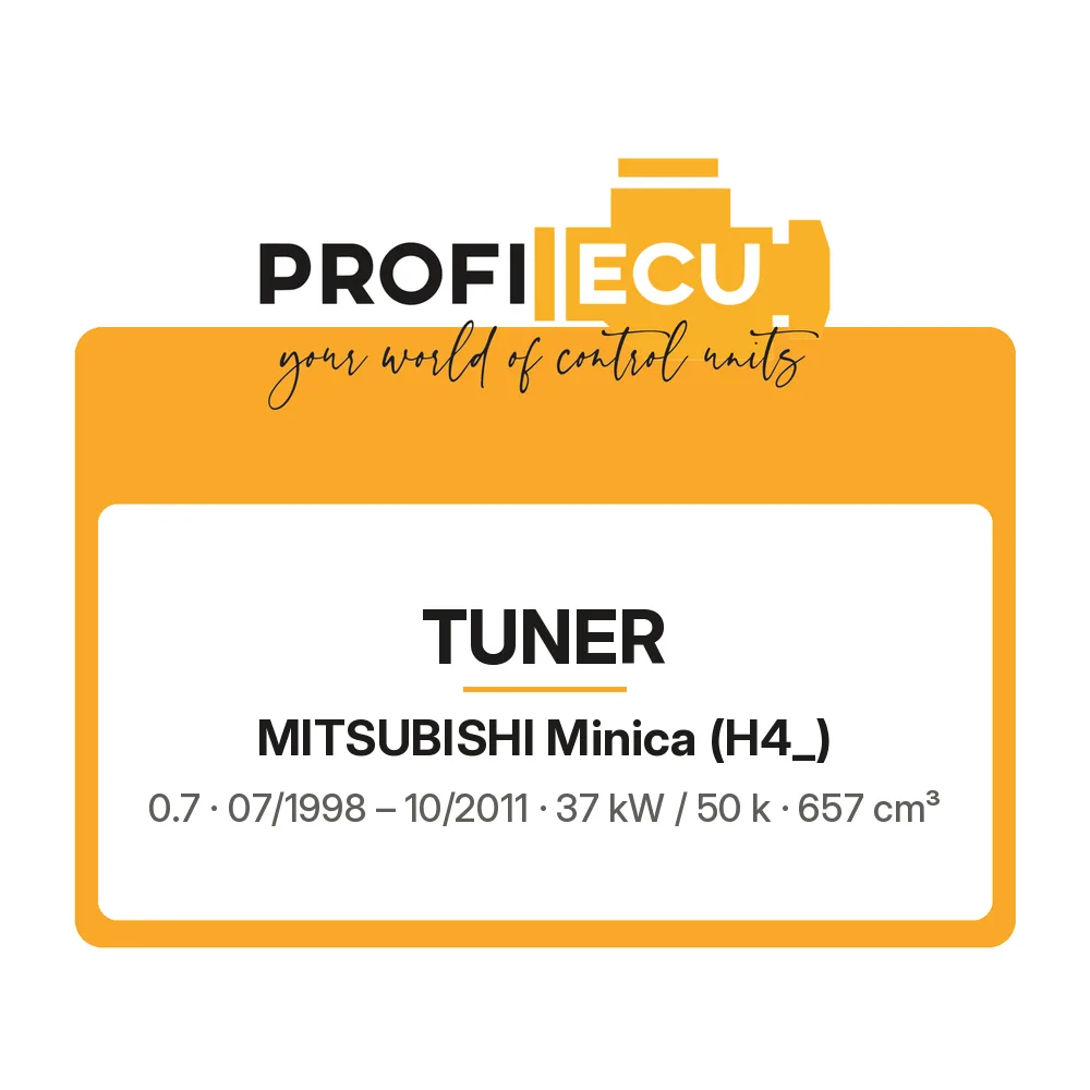 Etiketa ProfiECU: Tuner pro Mitsubishi Minica 0.7 37 kW