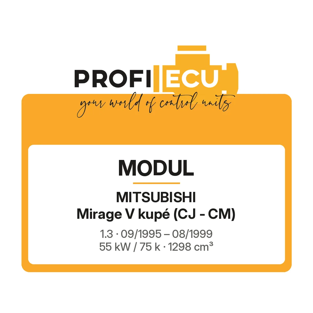 Etiketa ProfiECU: Modul pro Mitsubishi Mirage V kupé 1.3 55 kW