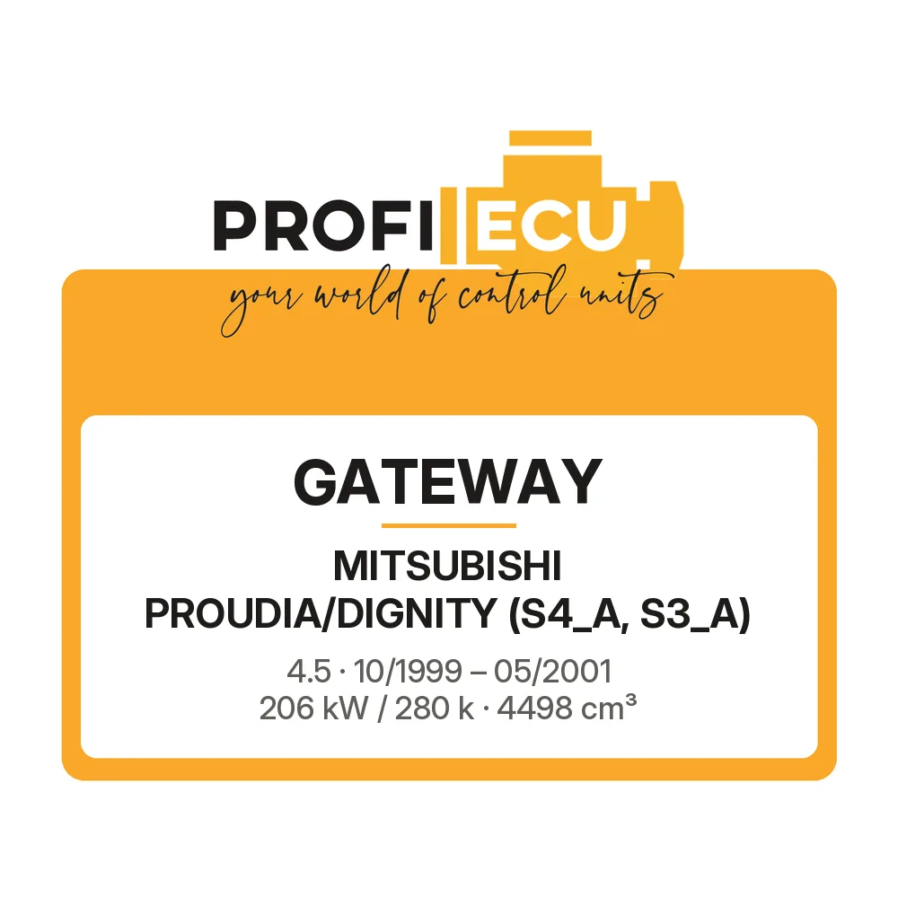 Etiketa ProfiECU: GATEWAY pro Mitsubishi PROUDIA/DIGNITY 4.5 206 kW